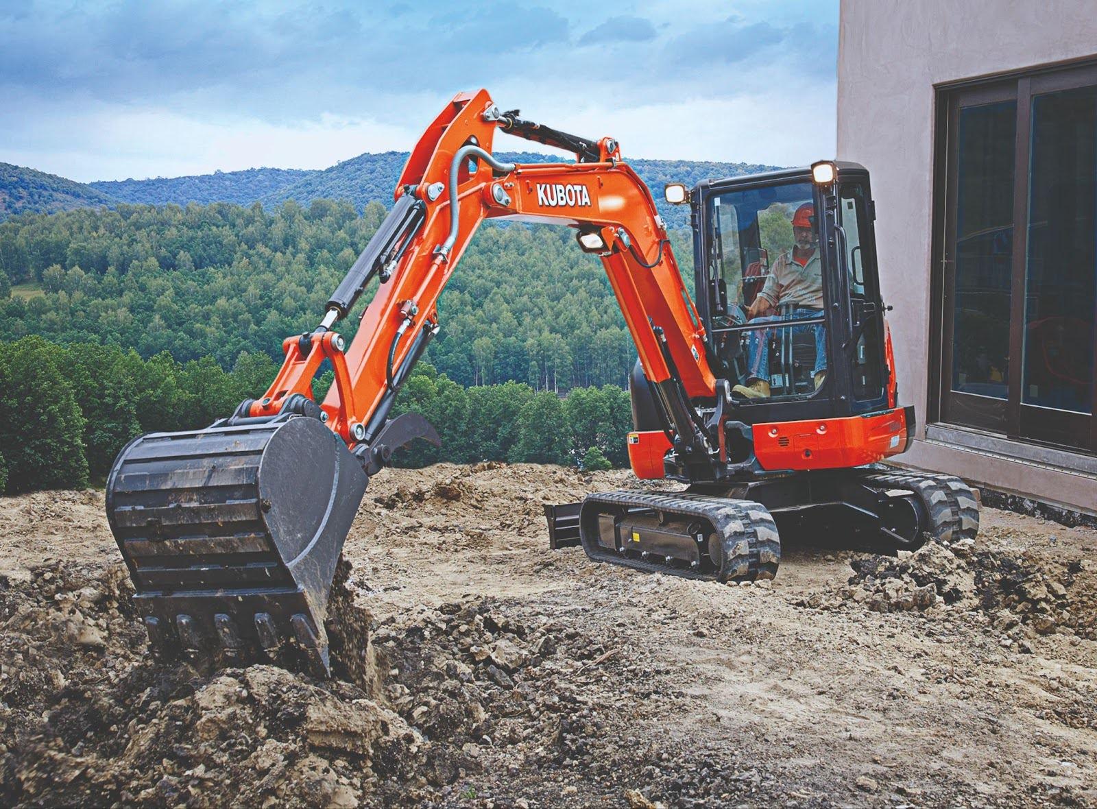 Kubota KX040-4 compact excavator