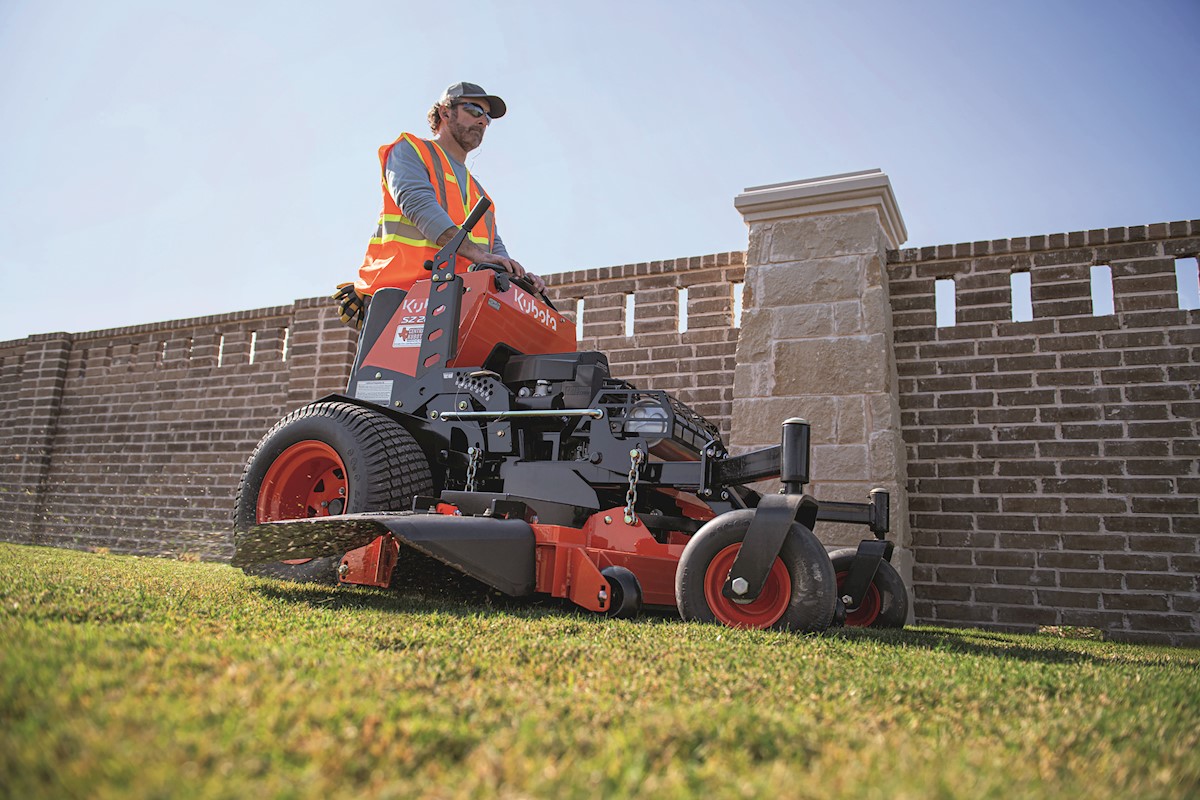 Kubota 36 inch discount stand on mower